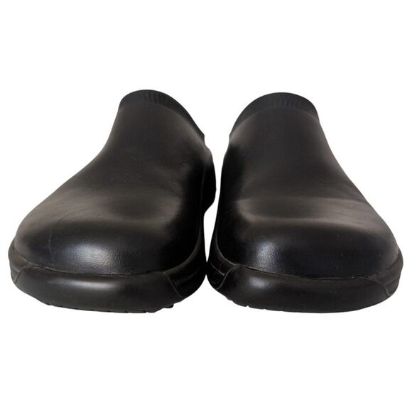 Birkenstock Tatami Chunky Black Leather Clogs Women 6.5/37 Shoe Slip On Comfort - Picture 3 of 7